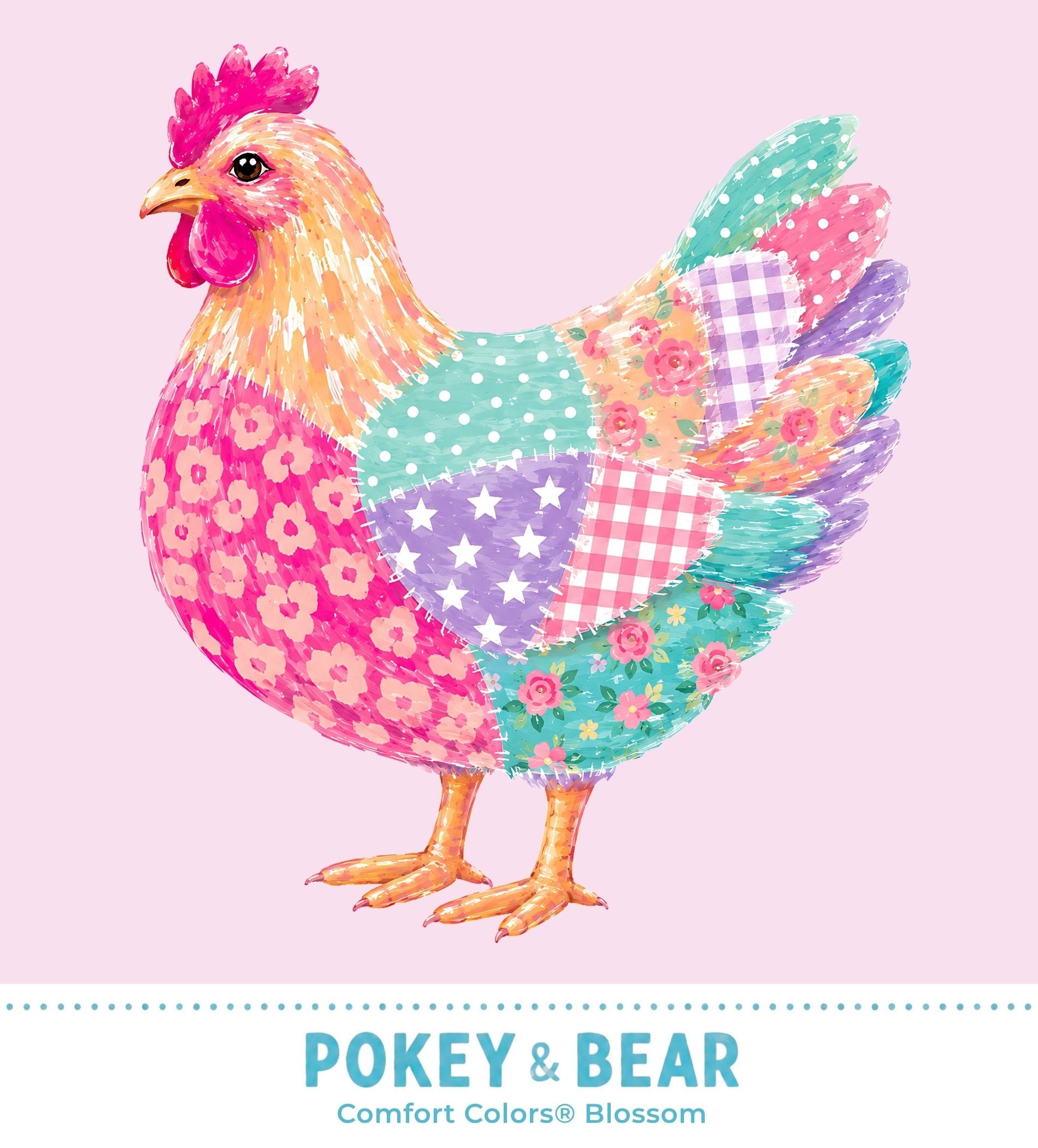 Patchwork Chicken Png